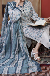 NUSL3224 Printed Lawn Suit - Unstitched 3Pc
